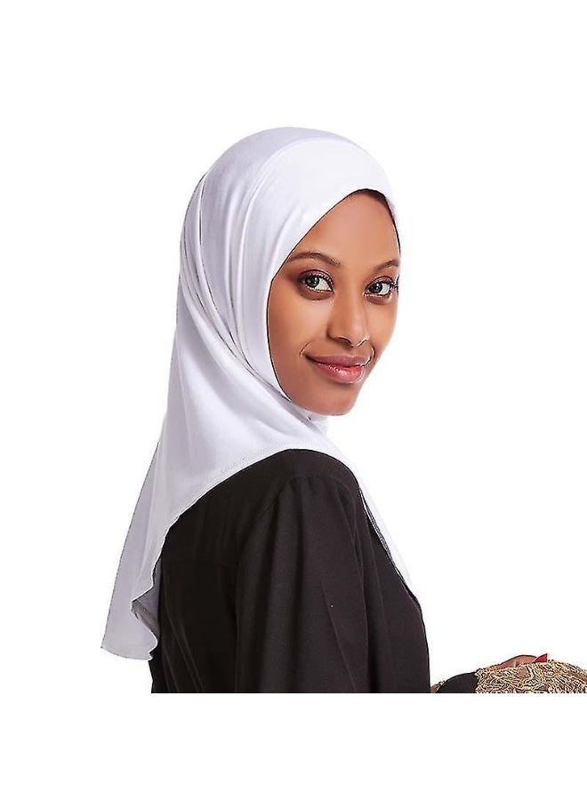 راحمة كوليكشنز حجاب نسائي فوري - وشاح جاهز للارتداء من قطعة واحدة مخيطة مسبقًا، مصنوع من قماش خفيف الوزن للغاية يسمح بمرور الهواء، مظهر أنيق وعملي، مقاس متوسط، مقاس واحد يناسب الجميع - Image 2